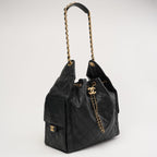 Chanel 25 Medium Grained Calfskin & Gold-Tone Black 2025