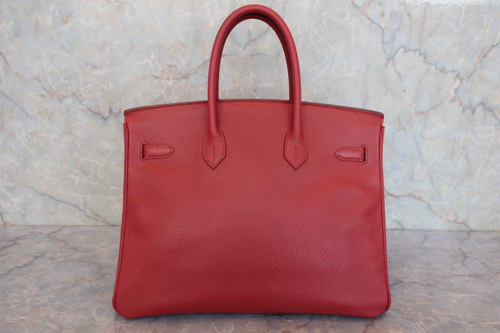 HERMES／エルメス バーキン35 アルデンヌルージュヴィフ □B刻印 ハンドバッグ 800020153