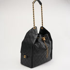 Chanel 25 Medium Caviar Gold-Tone Black 2025