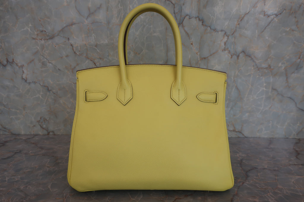 HERMES／エルメス バーキン30 ヴォーエプソン ライム ハンドバッグ 800050116