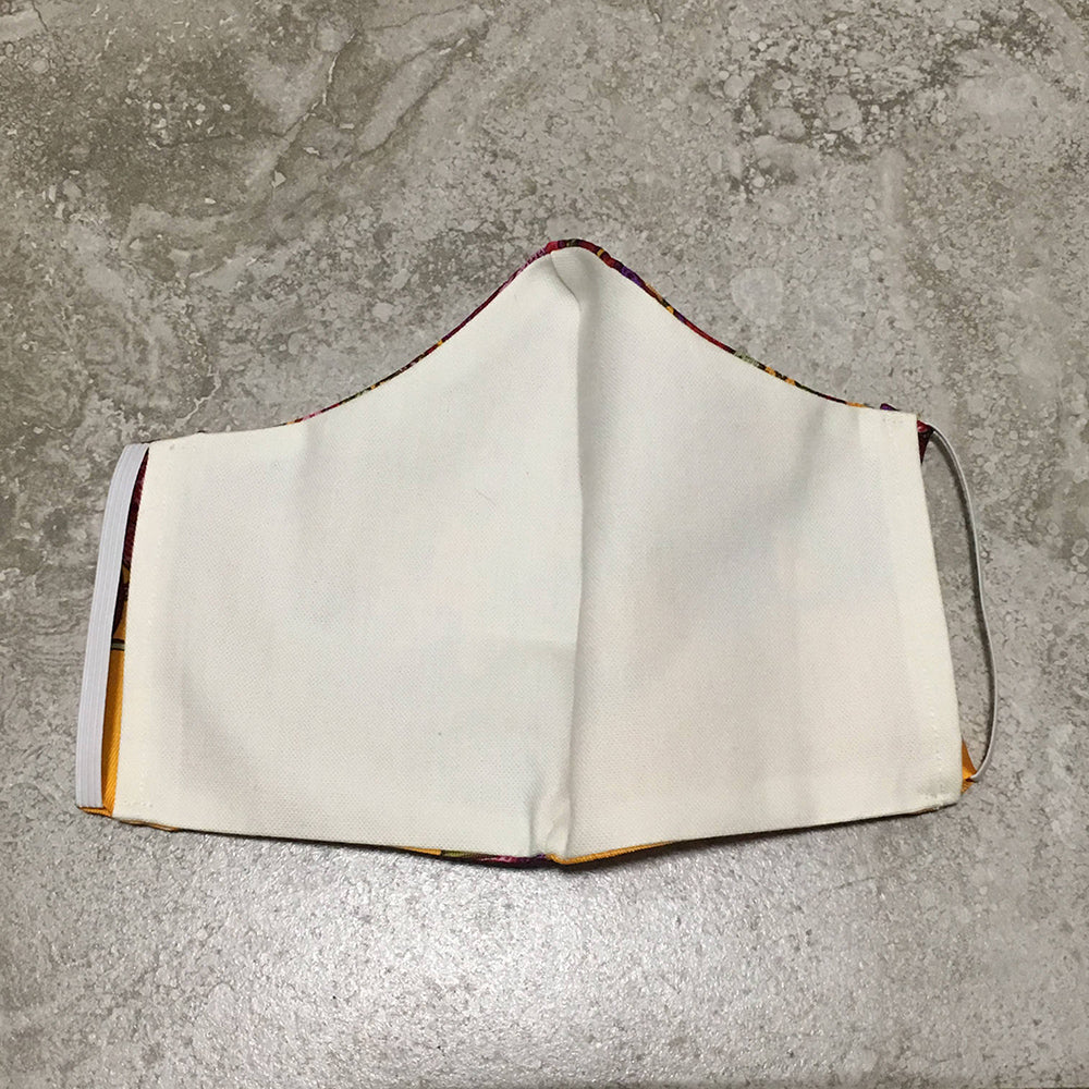 Handmade Hermes Legende Moghole Silk Scarf Face Mask