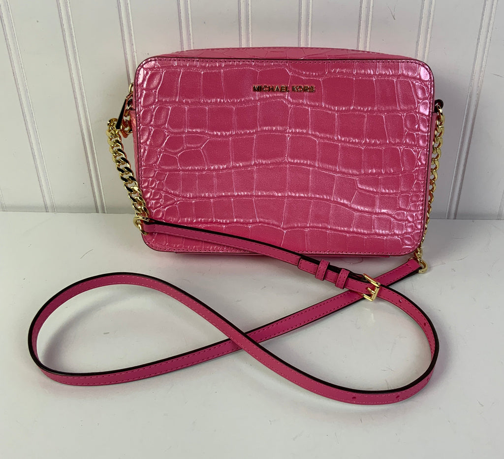 Crossbody Designer By Michael Kors In Pink, Size:Small