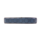 Gucci Embossed Double G Blue Leather Belt