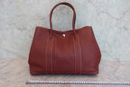 HERMES／エルメス ガーデンパーティPM ネゴンダ ルージュアッシュ □O刻印 トートバッグ 800010084
