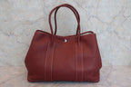 HERMES／エルメス ガーデンパーティPM ネゴンダ ルージュアッシュ □O刻印 トートバッグ 800010084