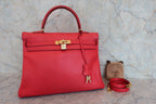 HERMES／エルメス ケリー35 ヴォーガリバー ルージュヴィフ □C刻印 □C刻印 800050122