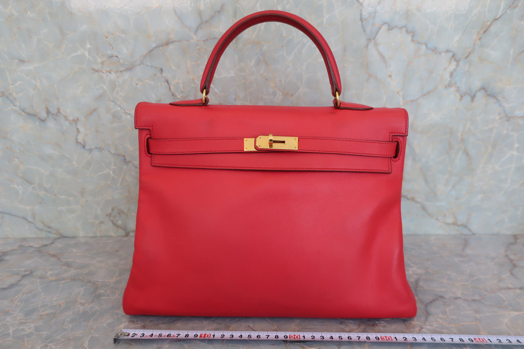 HERMES／エルメス ケリー35 ヴォーガリバー ルージュヴィフ □C刻印 □C刻印 800050122