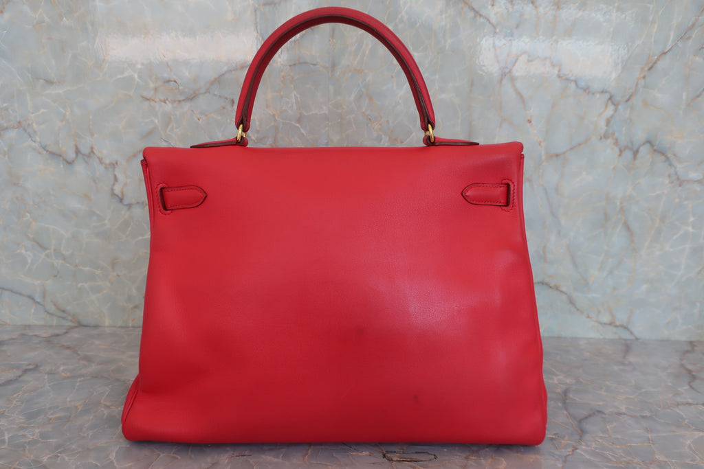 HERMES／エルメス ケリー35 ヴォーガリバー ルージュヴィフ □C刻印 □C刻印 800050122