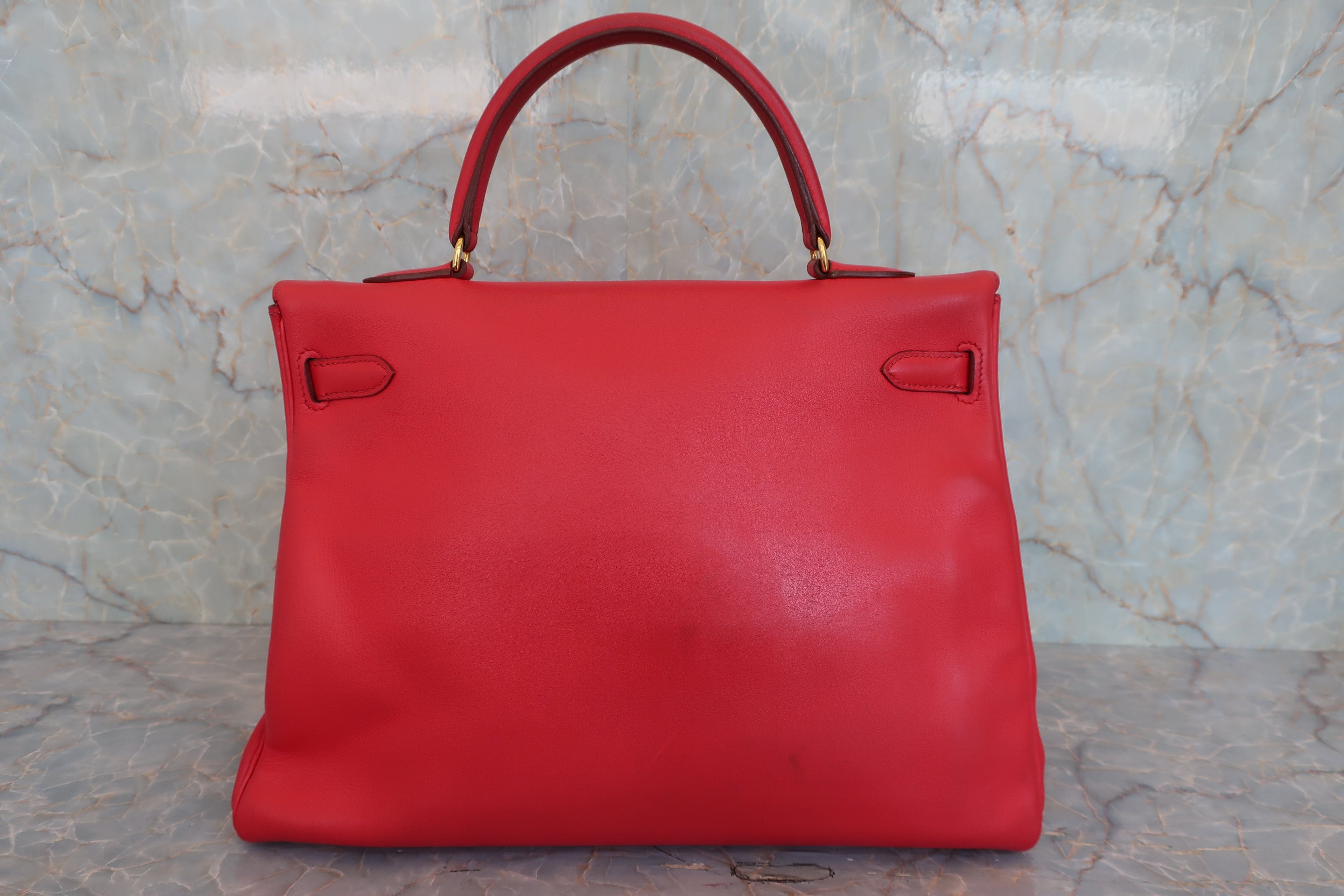 HERMES／エルメス ケリー35 ヴォーガリバー ルージュヴィフ □C刻印 □C刻印 800050122