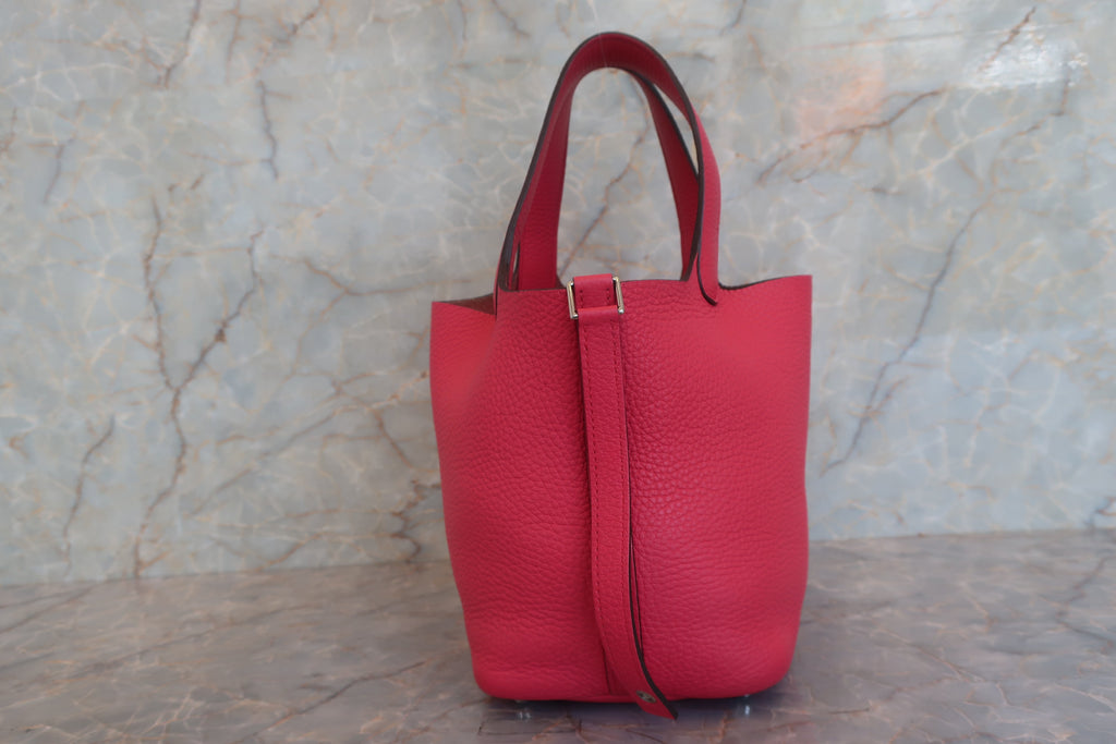 HERMES／エルメス ピコタンロックＰＭ トリヨンクレマンス ローズエクストリーム A刻印 ハンドバッグ 700050175