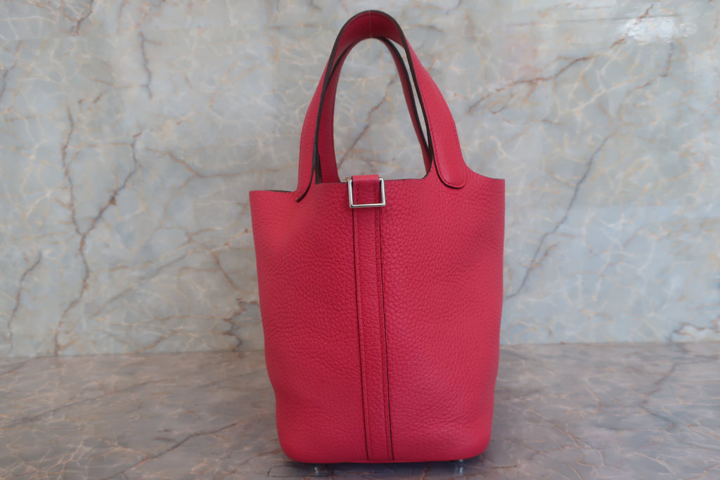 HERMES／エルメス ピコタンロックＰＭ トリヨンクレマンス ローズエクストリーム A刻印 ハンドバッグ 700050175