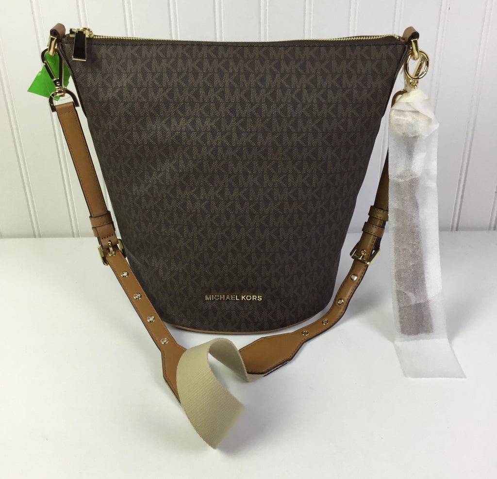 Crossbody Designer By Michael Kors In Brown, Size:Large