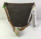 Crossbody Designer By Michael Kors In Brown, Size:Large