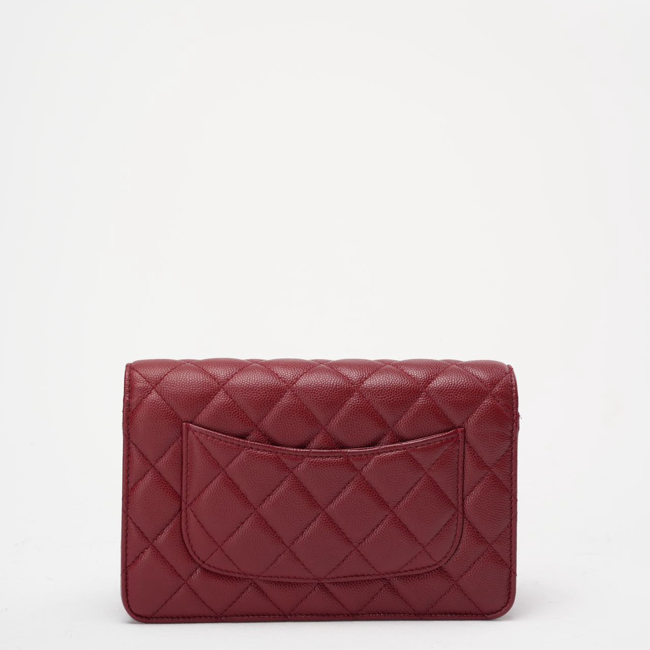 Chanel Burgundy Wallet on Chain WOC Caviar 2019