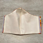 Hermes Orange Bolduc Au Carre Silk Scarf Face Mask