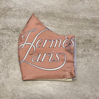 Hermes Tan Grand Manege Silk Scarf Face Mask