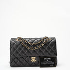 Chanel Black Medium Double Flap Lambskin 2014-2015