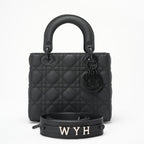 Christian Dior Matte Black Small Lady Dior Bag 2021