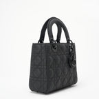 Christian Dior Matte Black Small Lady Dior Bag 2021