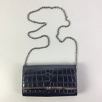 Clutch Designer By Michael Kors In Blue, Size:Small