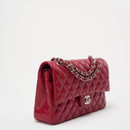 Chanel Burgundy Red Classic Flap Bag Caviar 2012
