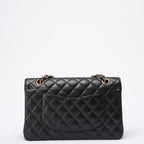 Chanel Black Classic Double Flap Bag Caviar