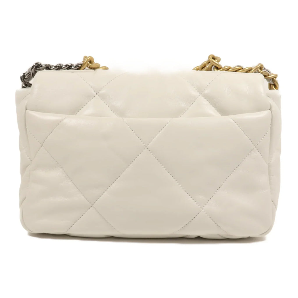 Chanel 19 Flap Bag 2 Way White Small Bag