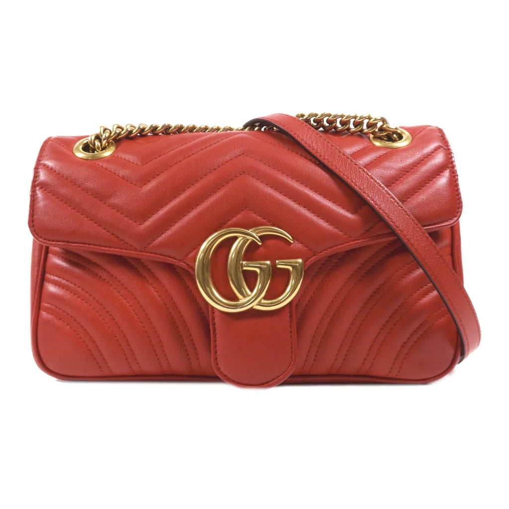 Gucci GG Marmont Matelasse Red Bag