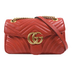 Gucci GG Marmont Matelasse Red Bag