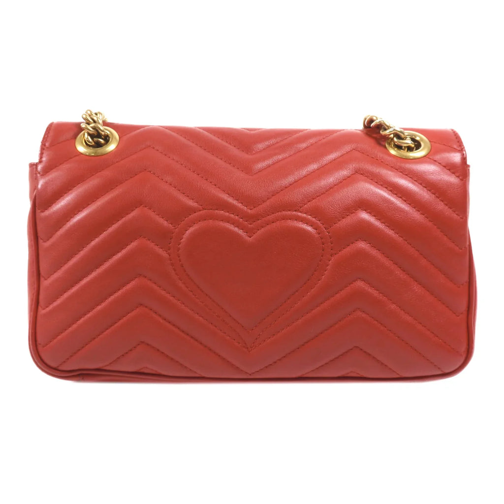Gucci GG Marmont Matelasse Red Bag