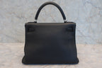 HERMES／エルメス ケリー28 トゴ ブラック □R刻印 ショルダーバッグ 800030006