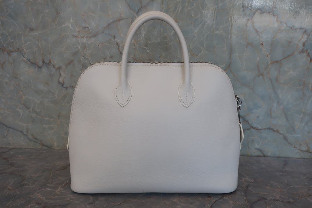 HERMES／エルメス ボリード1923 トリヨンクレマンス ホワイト □K刻印 ハンドバッグ 800040031
