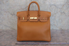 HERMES／エルメス オータクロア32 アルデンヌ ナチュラル □A刻印 ハンドバッグ 800040042