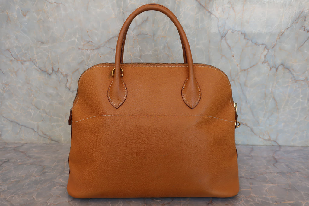 HERMES／エルメス ボリード35 ピグスキン ナチュラル 〇X刻印 ショルダーバッグ 800030075