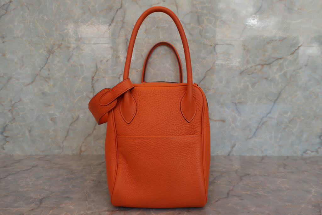 HERMES／エルメス リンディ34 トリヨンクレマンス オレンジ □L刻印 ショルダーバッグ 700060003