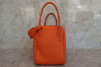 HERMES／エルメス リンディ34 トリヨンクレマンス オレンジ □L刻印 ショルダーバッグ 700060003