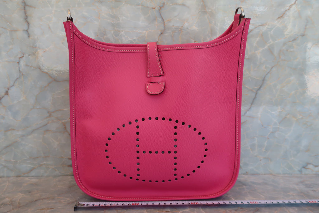 HERMES／エルメス エブリン3ＰＭ ヴォーエプソン ローズティリアン □O刻印 ショルダーバッグ 700070170