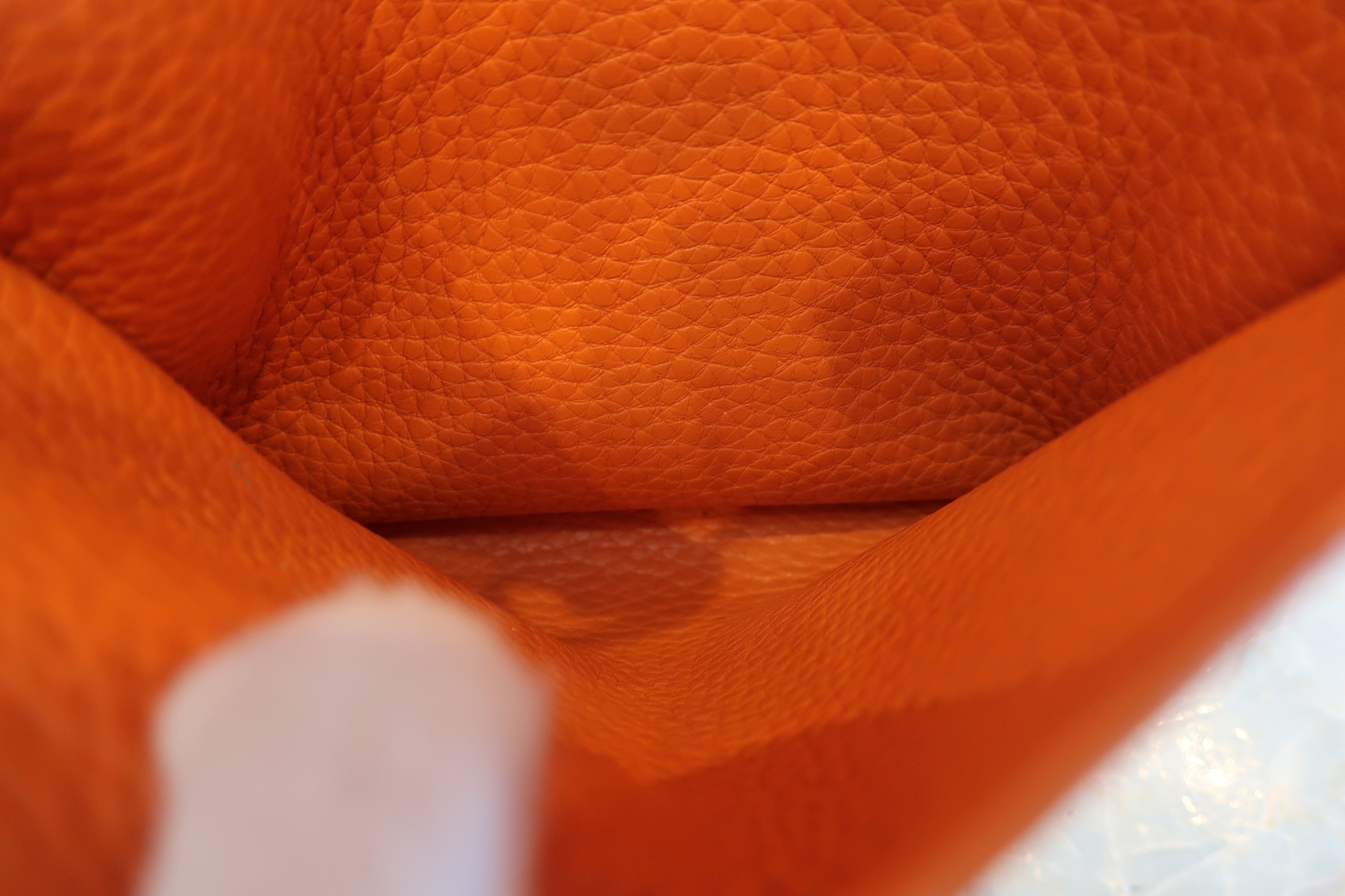 HERMES／エルメス リンディ34 トリヨンクレマンス オレンジ □L刻印 ショルダーバッグ 700060003