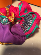 Hermes Handmade Bride de Cour Silk Scarf Scrunchie