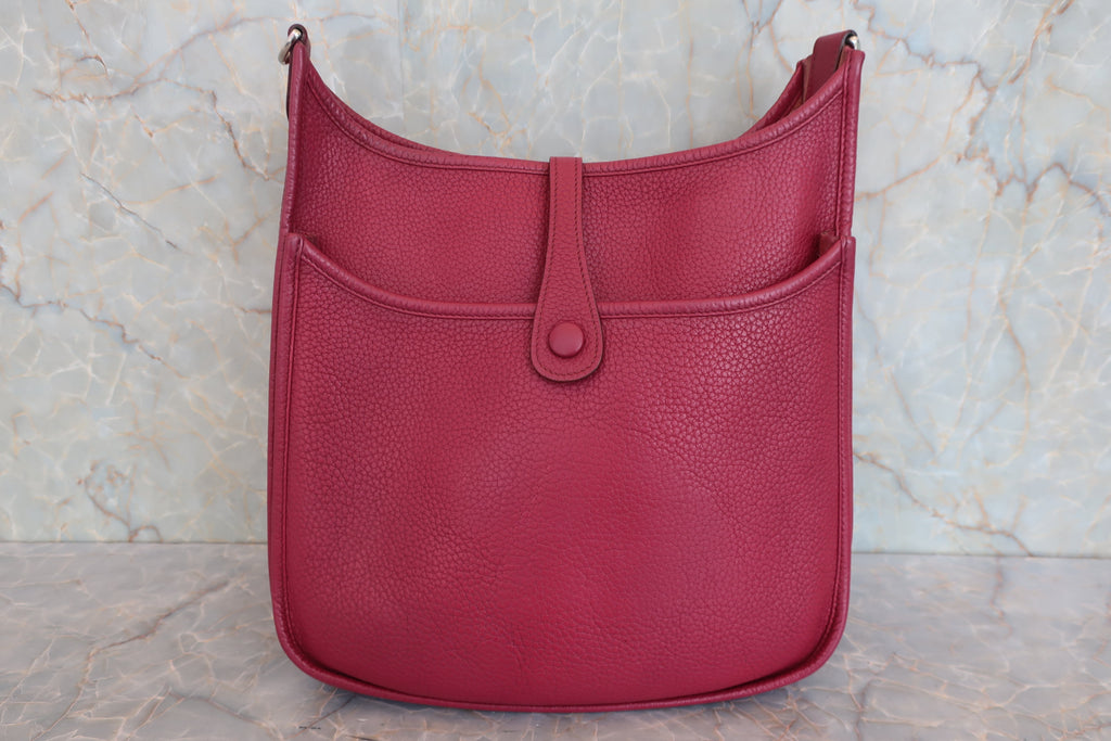 HERMES／エルメス エブリン3ＰＭ トリヨンクレマンス ルビー □N刻印 ショルダーバッグ 800040036