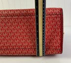 Handbag Designer By Michael Kors In Gold & Red, Size:Medium