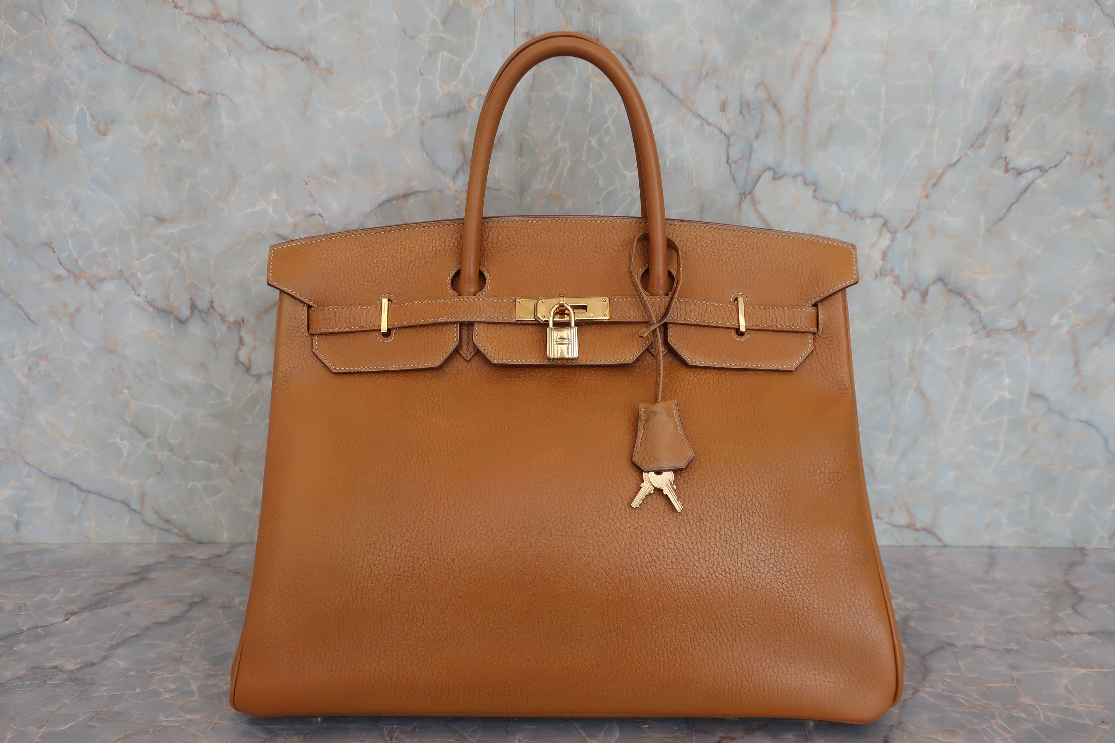 HERMES／エルメス バーキン40 アルデンヌ ナチュラル □A刻印 ハンドバッグ 800020006