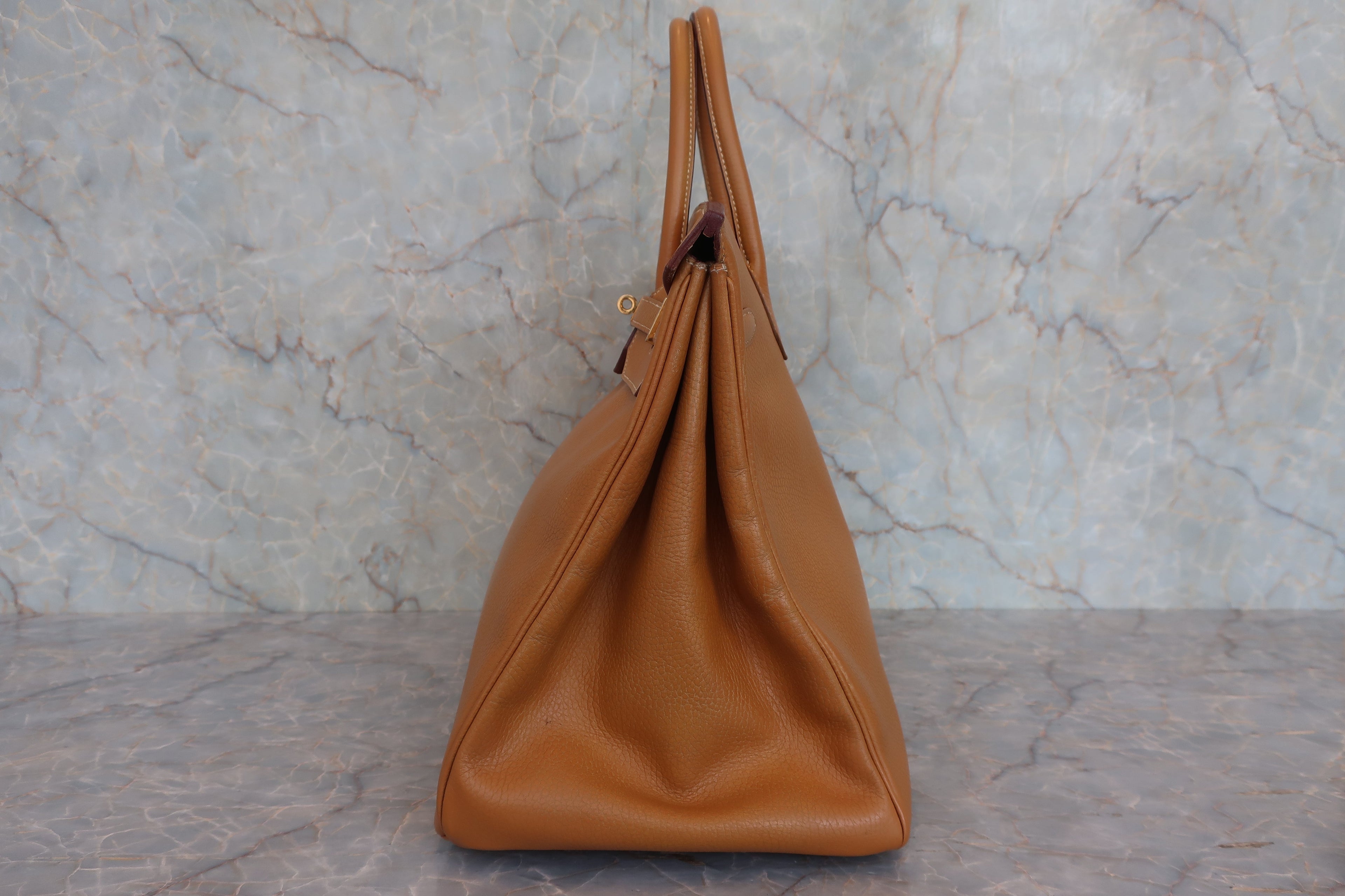 HERMES／エルメス バーキン40 アルデンヌ ナチュラル □A刻印 ハンドバッグ 800020006