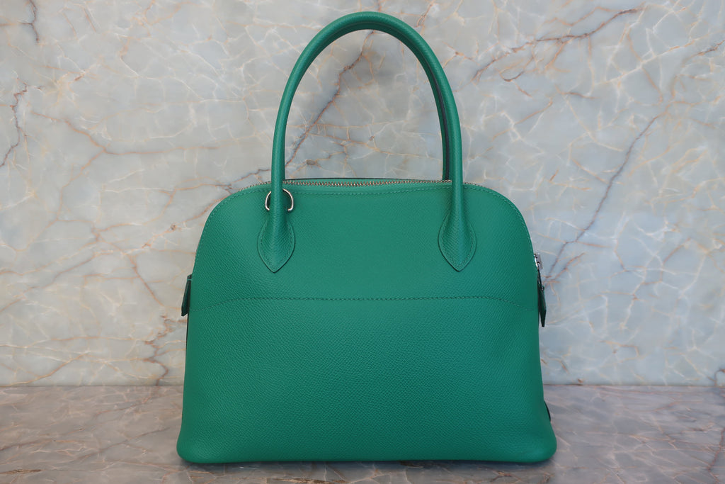 HERMES／エルメス ボリード27 ヴォーエプソン ヴェールヴェルティゴ Z刻印 ショルダーバッグ 700120127