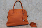 HERMES／エルメス ボリード31 トリヨンクレマンス オレンジ □J刻印 ショルダーバッグ 800030115