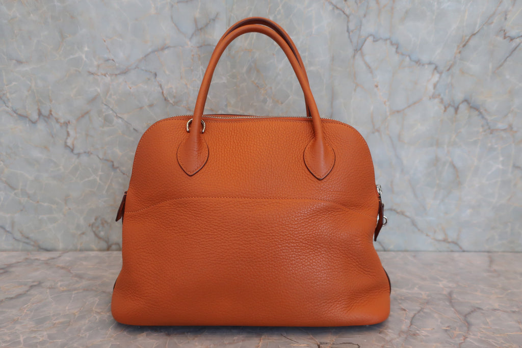 HERMES／エルメス ボリード31 トリヨンクレマンス オレンジ □J刻印 ショルダーバッグ 800030115
