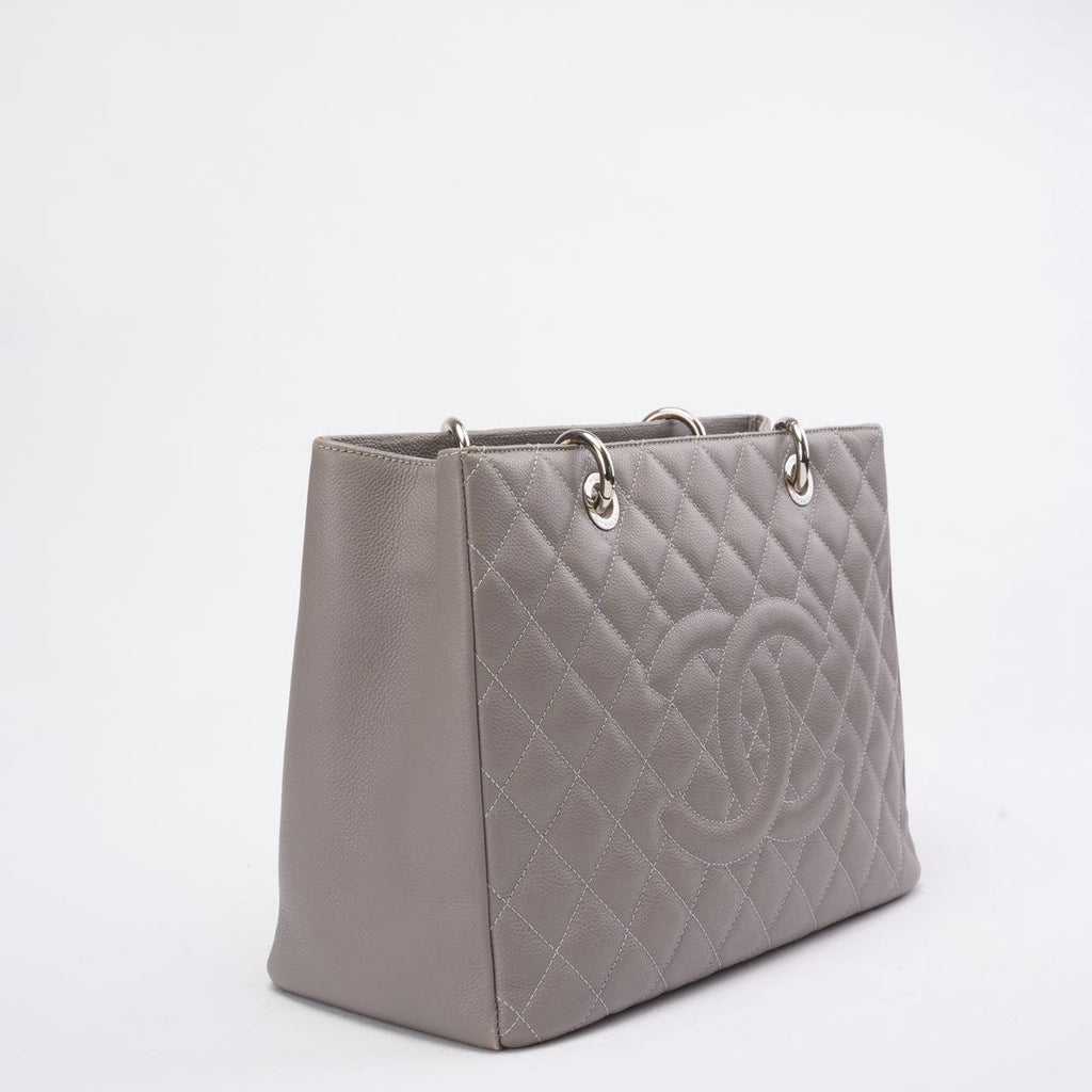 Chanel Grand Shopping Tote (GST) in Gray Caviar Leather 2012-2013