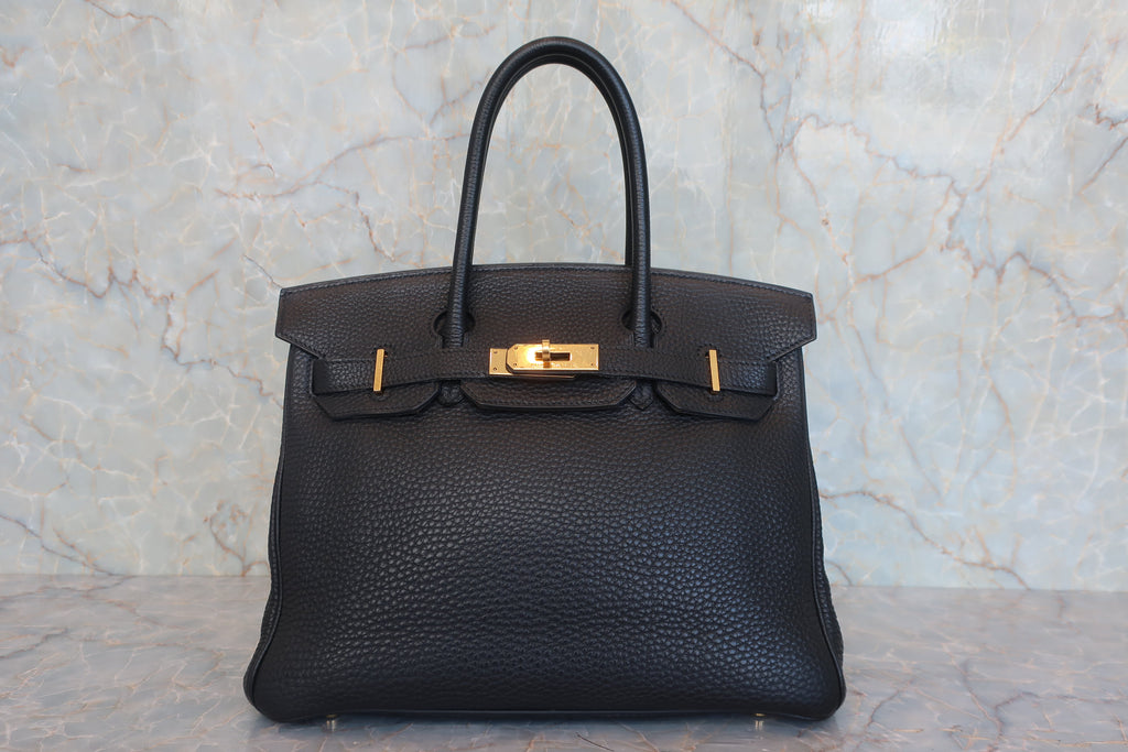 HERMES／エルメス バーキン30 トゴ ブラック □G刻印 ハンドバッグ 800030152