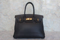 HERMES／エルメス バーキン30 トゴ ブラック □G刻印 ハンドバッグ 800030152