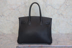 HERMES／エルメス バーキン30 トゴ ブラック □G刻印 ハンドバッグ 800030152
